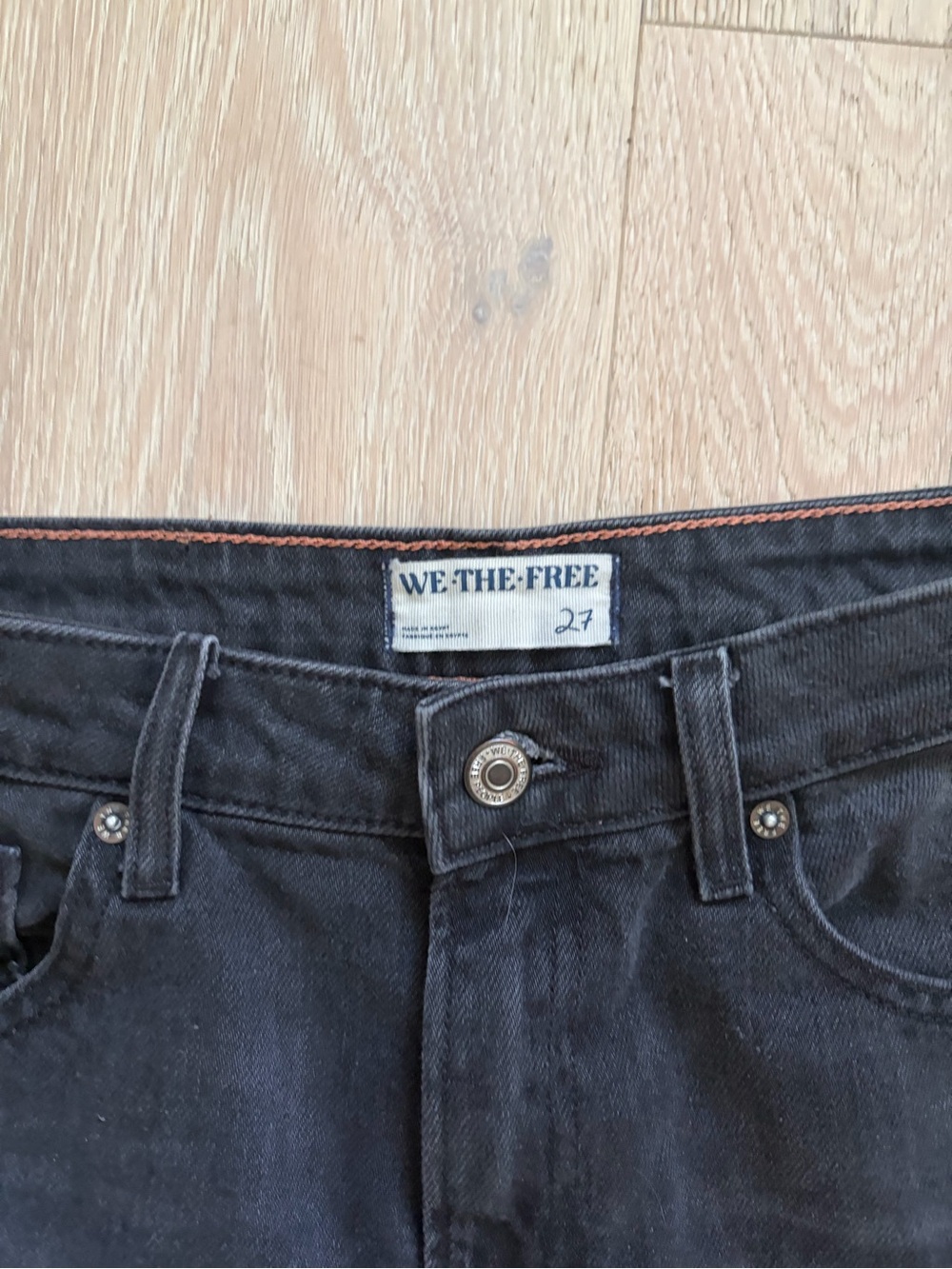 We The Free Black Barrel Jeans